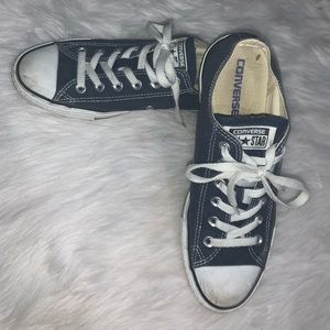 Navy blue converse all stars
